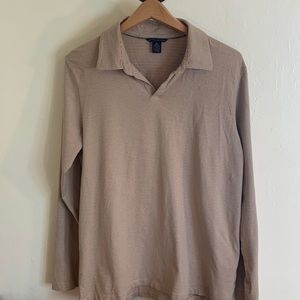 Men’s Banana Republic Long-sleeved Knit Shirt